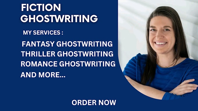 Gig Preview - Be your fiction ghostwriter , ebook editing, novel rewriting