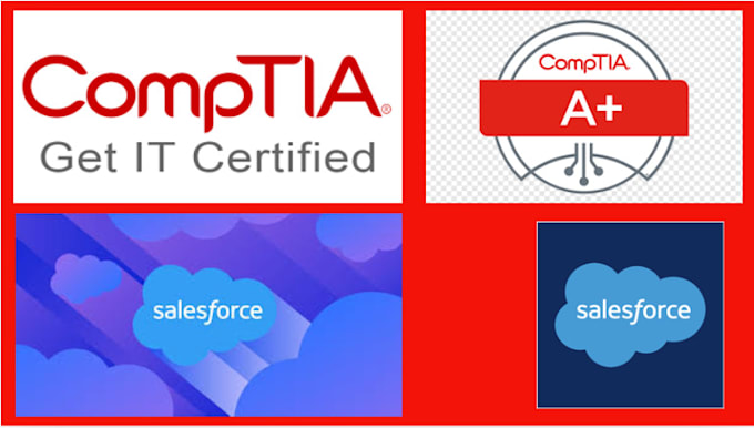 Gig Preview - Help you get all comptia  and salesforce certifications