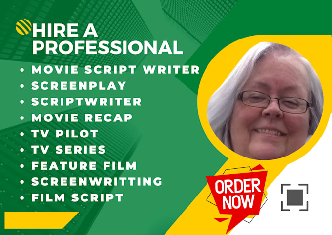 Gig Preview - Ghostwrite your movie script, tv pilot, screenplay, tv script, synopsis