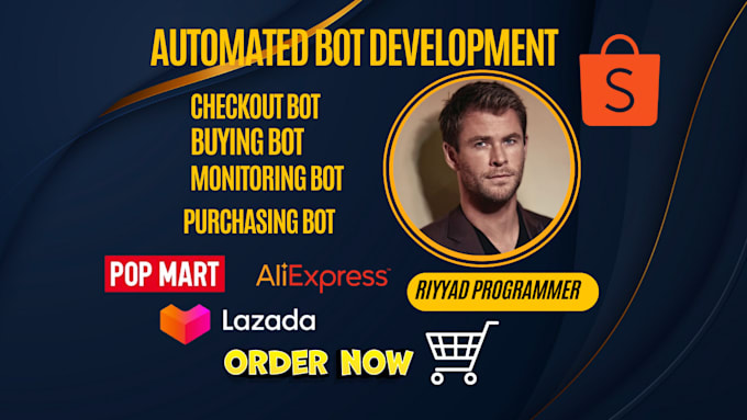 Bestseller - create automated buying bot, monitoring bot, purchasing bot, auto checkout bot