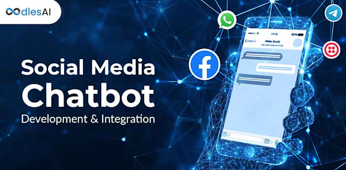 Gig Preview - Develop manychat dialogflow ai chatbot for your social media business