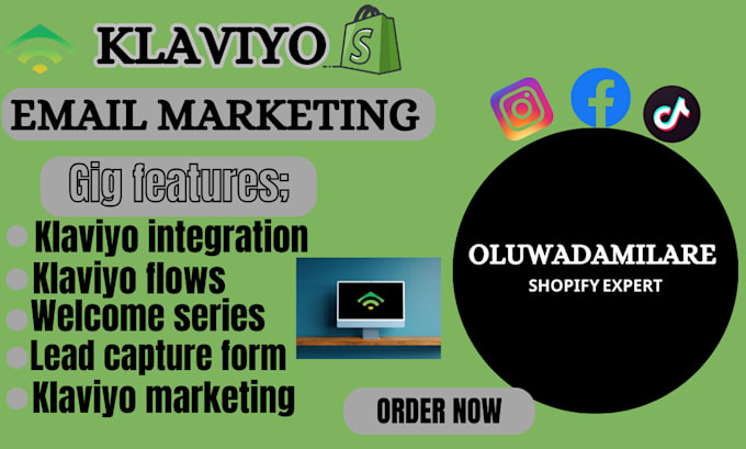 Gig Preview - Setup klaviyo email marketing, shopify klaviyo flows and klaviyo email campaign