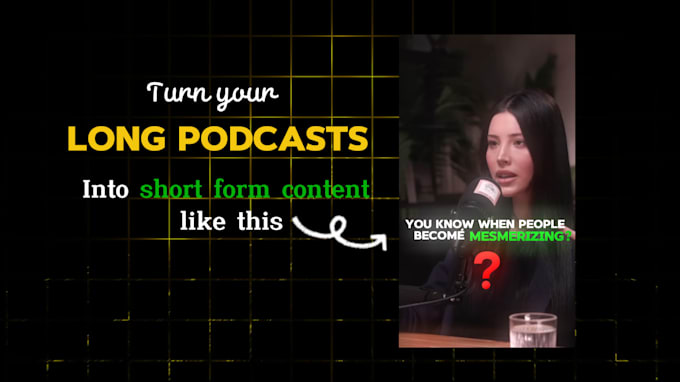 Gig Preview - Edit your podcast into engaging short form video content