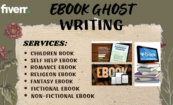 Gig Preview - Be your ebook ghostwriter, fiction, non fiction ghostwriter, ghost book writer