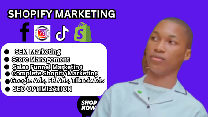 Gig Preview - Increase your shopify sales, complete shopify ecommerce marketing in 2025