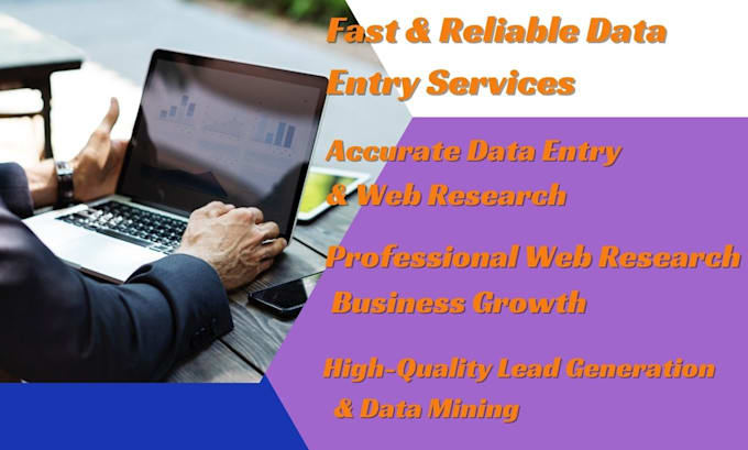 Gig Preview - Do accurate data entry and web research for your business