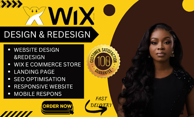 Gig Preview - Build wix website design wix website redesign wix development seo