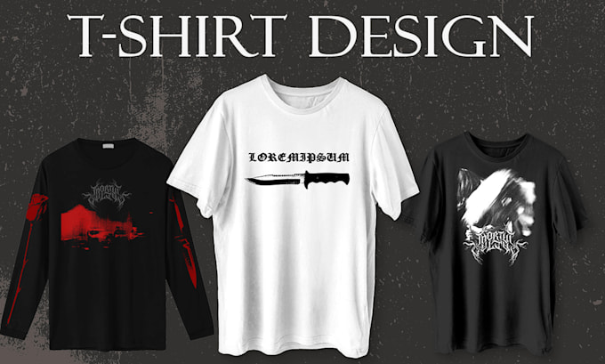 Gig Preview - Create tshirt, merchandise designs for your music band