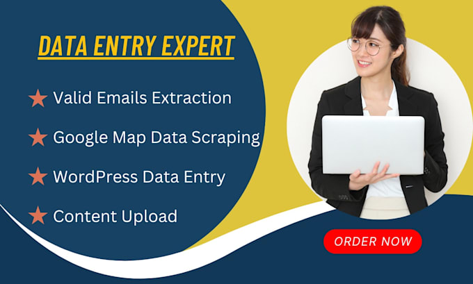 Gig Preview - Google map data scraping content upload valid email extraction as web scraper