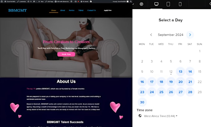 Bestseller - create onlyfans agency website, modeling website, onlyfans management website