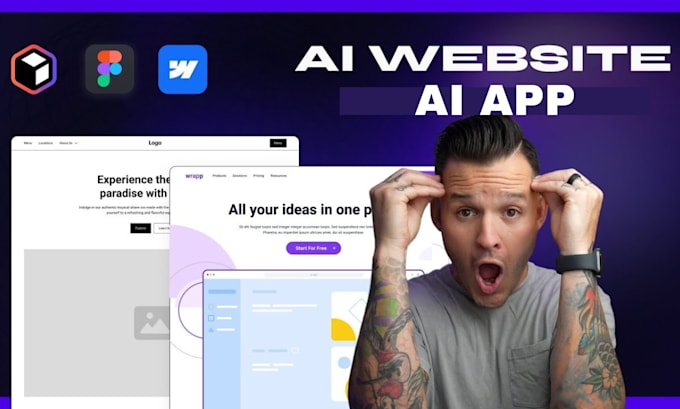 Gig Preview - Ai website development ai app ai website developer using openai chatgpt saas