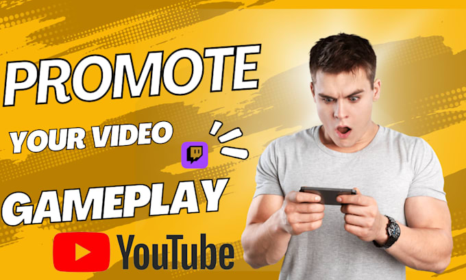 Gig Preview - Do youtube video gaming promotion