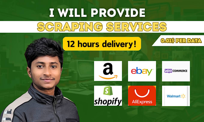 Gig Preview - Do fast and accurate amazon scraping and shopify scraping