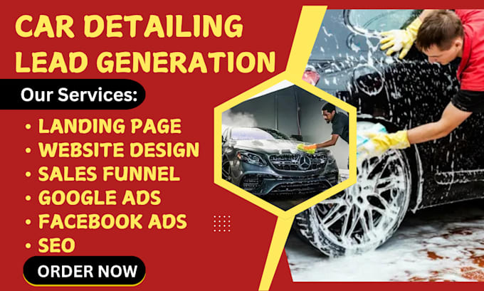 Gig Preview - Generate car wash leads, car detailing, auto detailing, leads generation