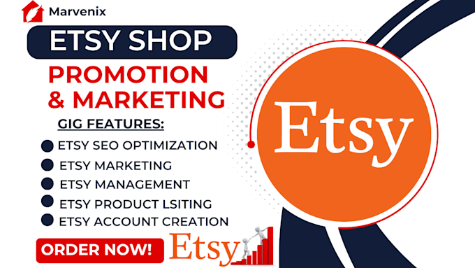 Gig Preview - Supercharge your etsy store for maximum sales and visibility, etsy promotion