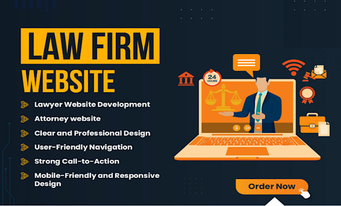 Bestseller - develop or design notary website template, notary website, law firm template