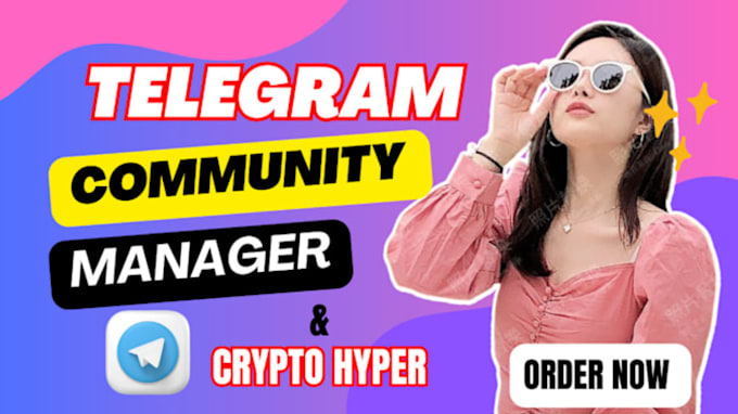 Gig Preview - Telegram community manager, mod, admin for your crypto project, active chatters