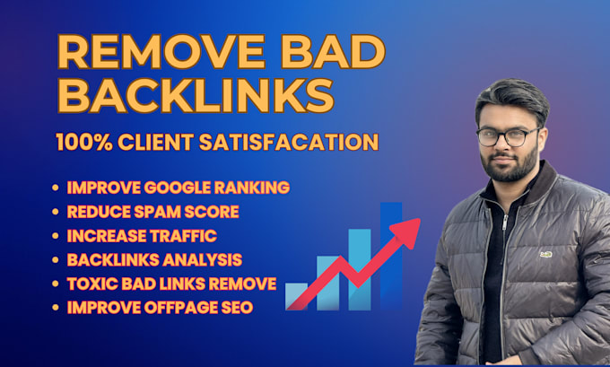 Gig Preview - Disavow bad backlinks and moz spam score removal expert