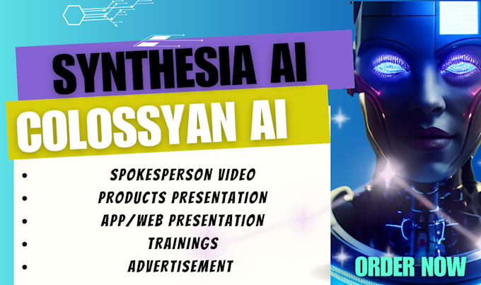 Gig Preview - Generate a visual narrative with synthesia ai avatars  spokesperson