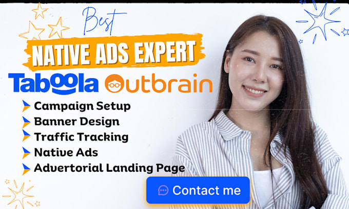 Gig Preview - Setup high converting taboola outbrain native ads campaign mgid