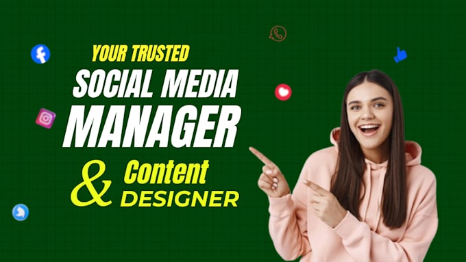 Bestseller - be your trusted social media manager and content designer