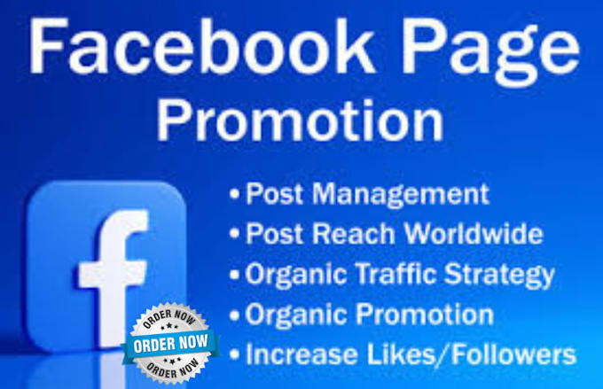 Gig Preview - Promote and grow your facebook page following fast organic