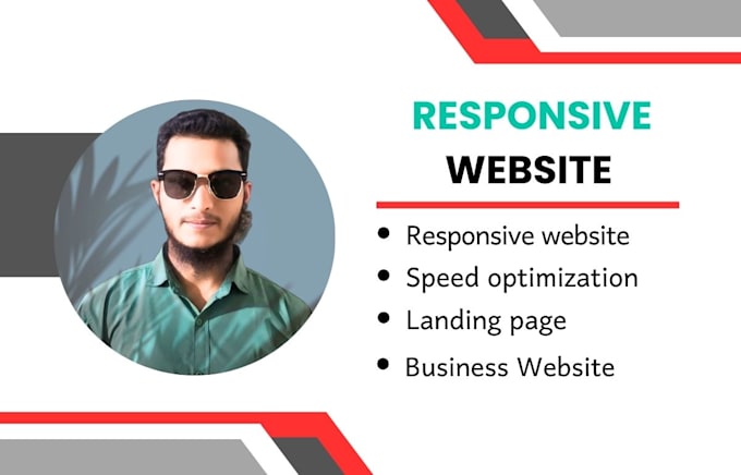 Gig Preview - Create a website design  landing page build website or responsive website