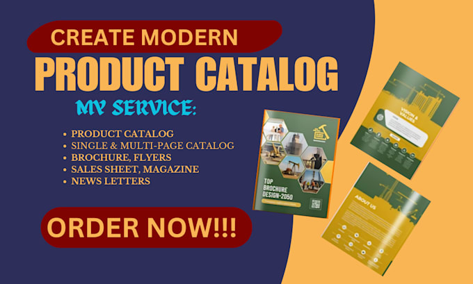 Gig Preview - Design single multi page product catalog brochures flyers design