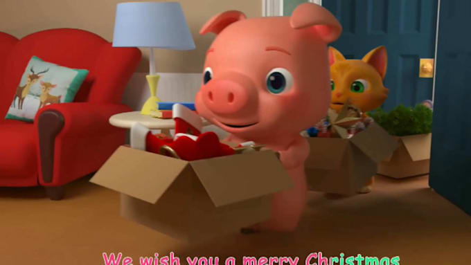 Gig Preview - Do christmas animation video and kids educational video