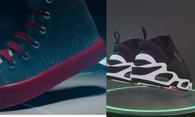 Gig Preview - Do realistic 3d shoe animation, 3d shoe design, 3d shoe model, product animation