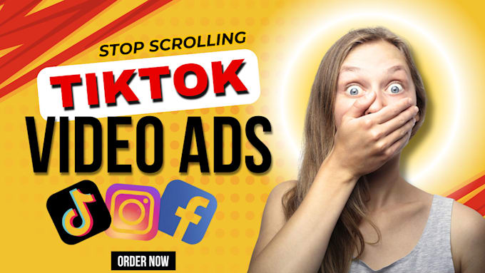 Gig Preview - Create stop scrolling tik tok video ads, dropshipping video ads with ideal hook