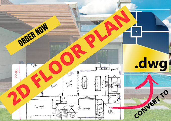 Gig Preview - Redesign redraw existing floor plans building permit drawings