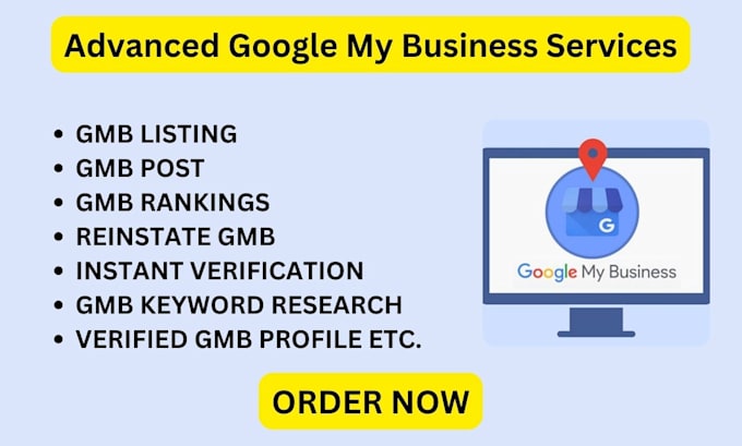 Gig Preview - Do gmb listing, gmb post, gmb ranking, gmb instant verification, gmb local seo