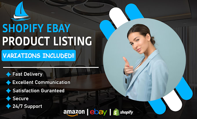 Gig Preview - Do product upload and listing for shopify ebay