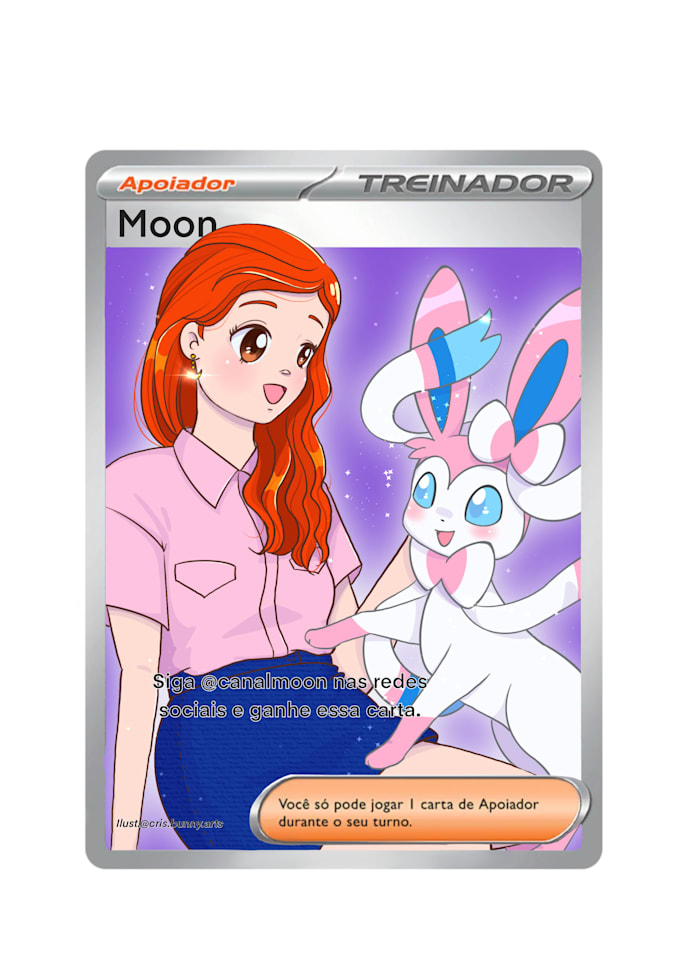 Gig Preview - Create a personalized pokémon trainer card for you