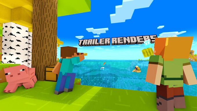 Bestseller - make you a minecraft render just like the trailers