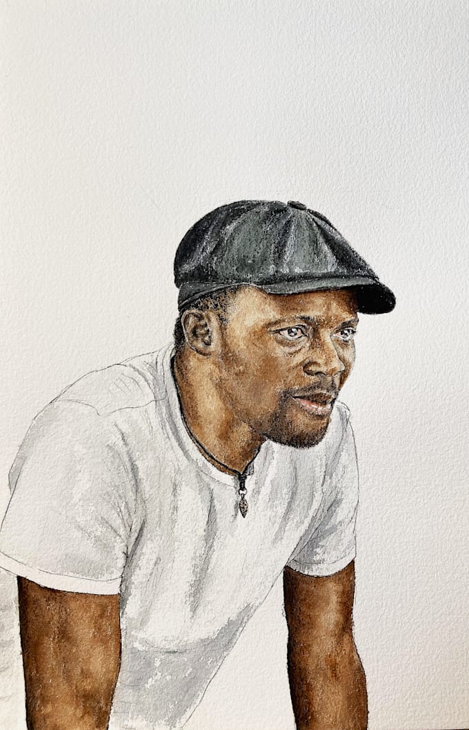 Gig Preview - Do your personalized watercolor realistic portrait