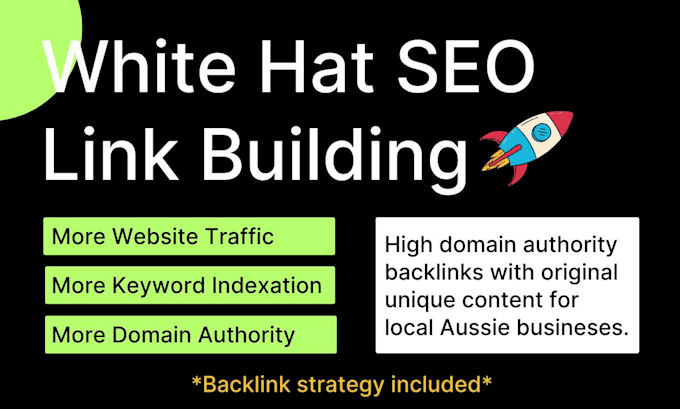 Gig Preview - Provide high quality SEO backlinks for businesses in aus