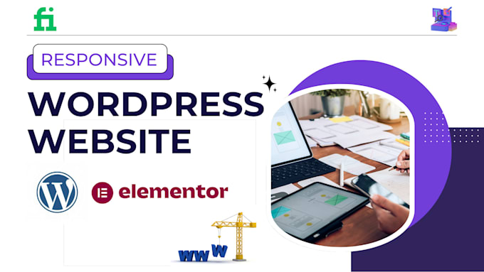 Gig Preview - Design a custom wordpress website with elementor