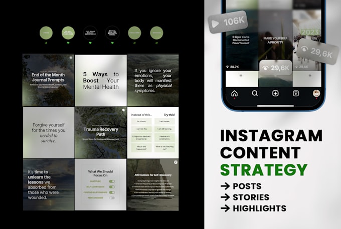 Gig Preview - Create your professional instagram content strategy