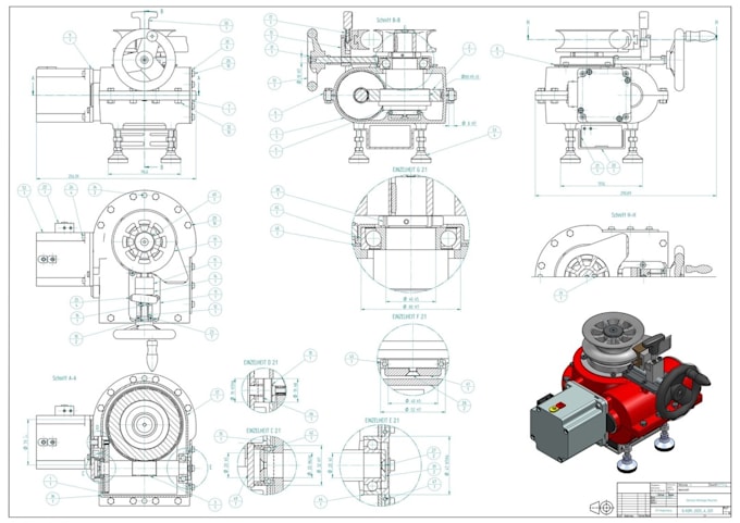 Bestseller - do mechanical engineering and technical or production drawings