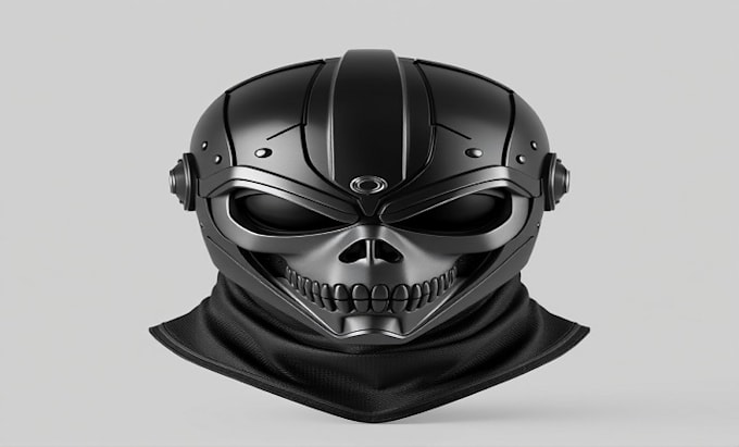 Gig Preview - Design stylized 3d mask 3d helmet armor cosplay mask halloween 3d model printing