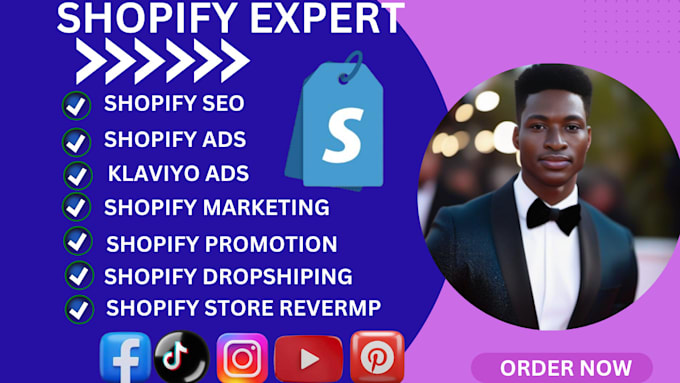 Gig Preview - Promote shopify store shopify marketing sales funnel SEO with ads campaign