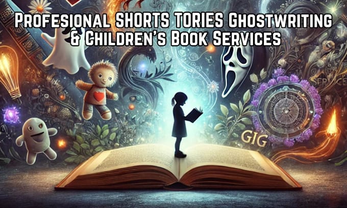 Gig Preview - Our professional ghostwriter and childrens book writer, short stories, fiction