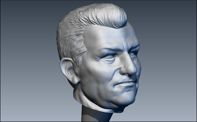 Gig Preview - Carve out 3d digital figure for printing,stl file,3drealistic sculpting,headbust