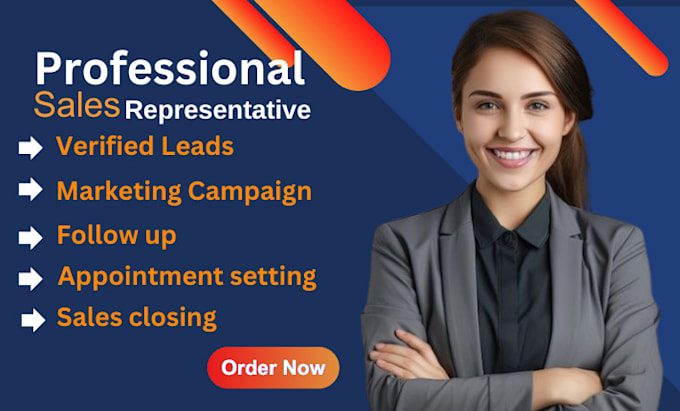 Gig Preview - Be your sales representative, online sales, lead generation, sales closer