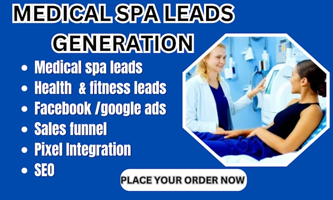 Gig Preview - Medical spa, med spa leads facebook ads campaign, google ads campaign video ads