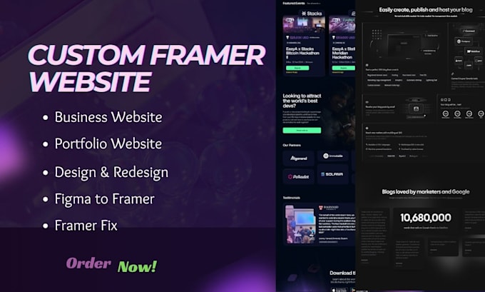 Gig Preview - Framer expert framer motion framer development framer animation framer seo