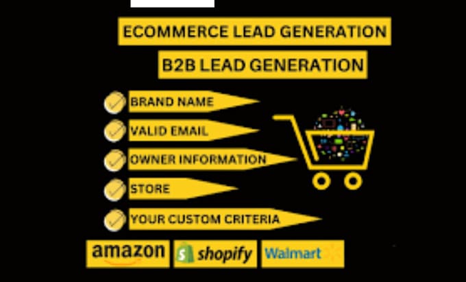 Gig Preview - Provide targeted ecommerce customer leads to boost your shopify and amazon sales