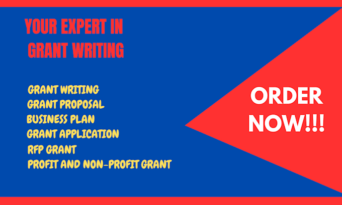 Gig Preview - Grant writing, grant proposal, grant research, application, business plan